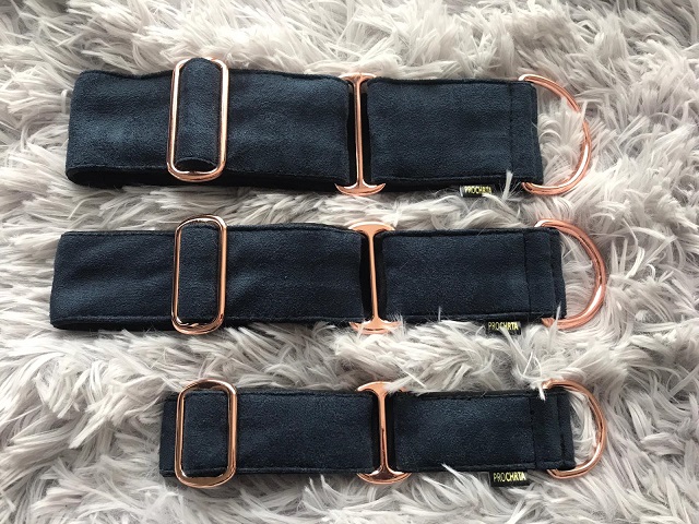 Náhled ProChrta.cz Semišový obojek DI MATTEO 4 cm L