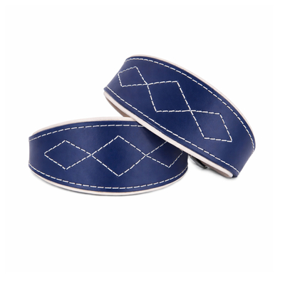 Kožený obojek SIMPLY CASUAL BLUE