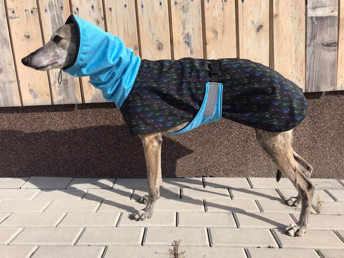 Náhled ProChrta.cz Bunda zimní softshell RAINBOW BLUE 65 cm