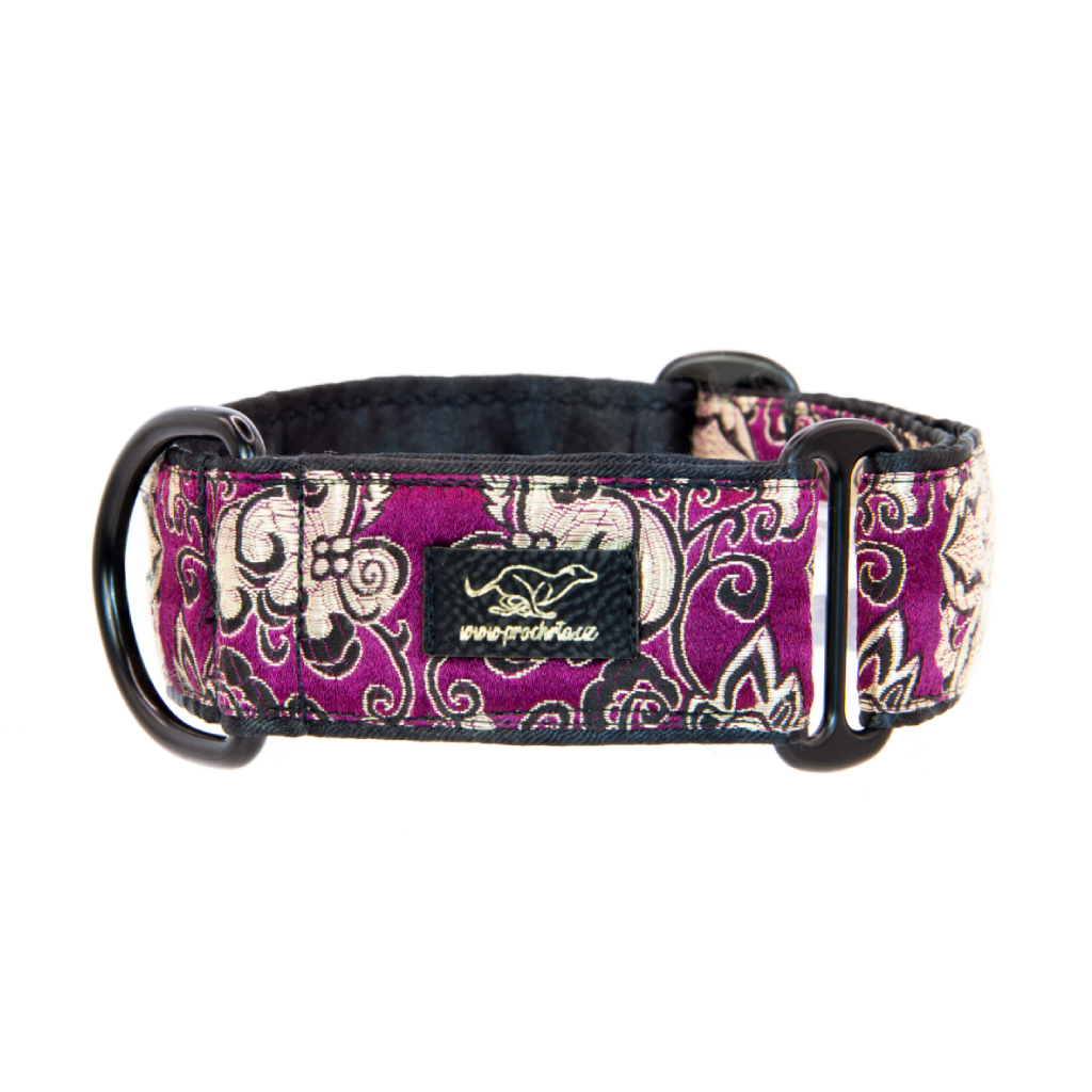 Náhled ProChrta.cz Brokátový obojek CROWN šíře 4 cm M