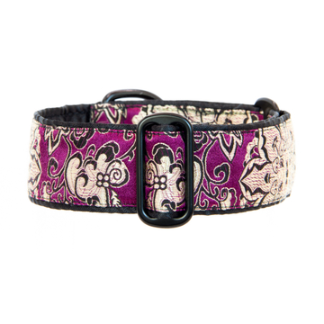 Brokátový obojek CROWN šíře 4 cm M
