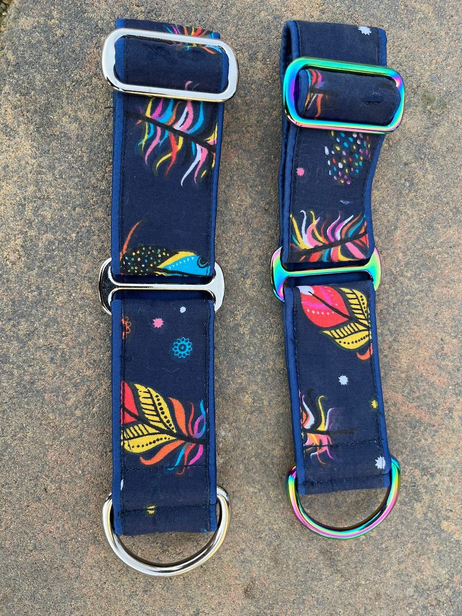 Náhled ProChrta.cz Bavlněný obojek FEATHERS 4 cm M