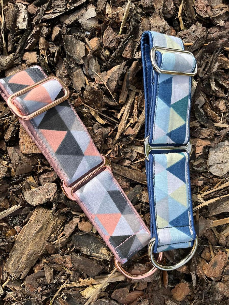 Náhled ProChrta.cz Bavlněný obojek TRIANGLES 4 cm M