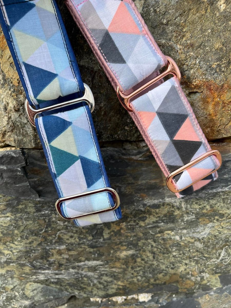 Náhled ProChrta.cz Bavlněný obojek TRIANGLES 4 cm M