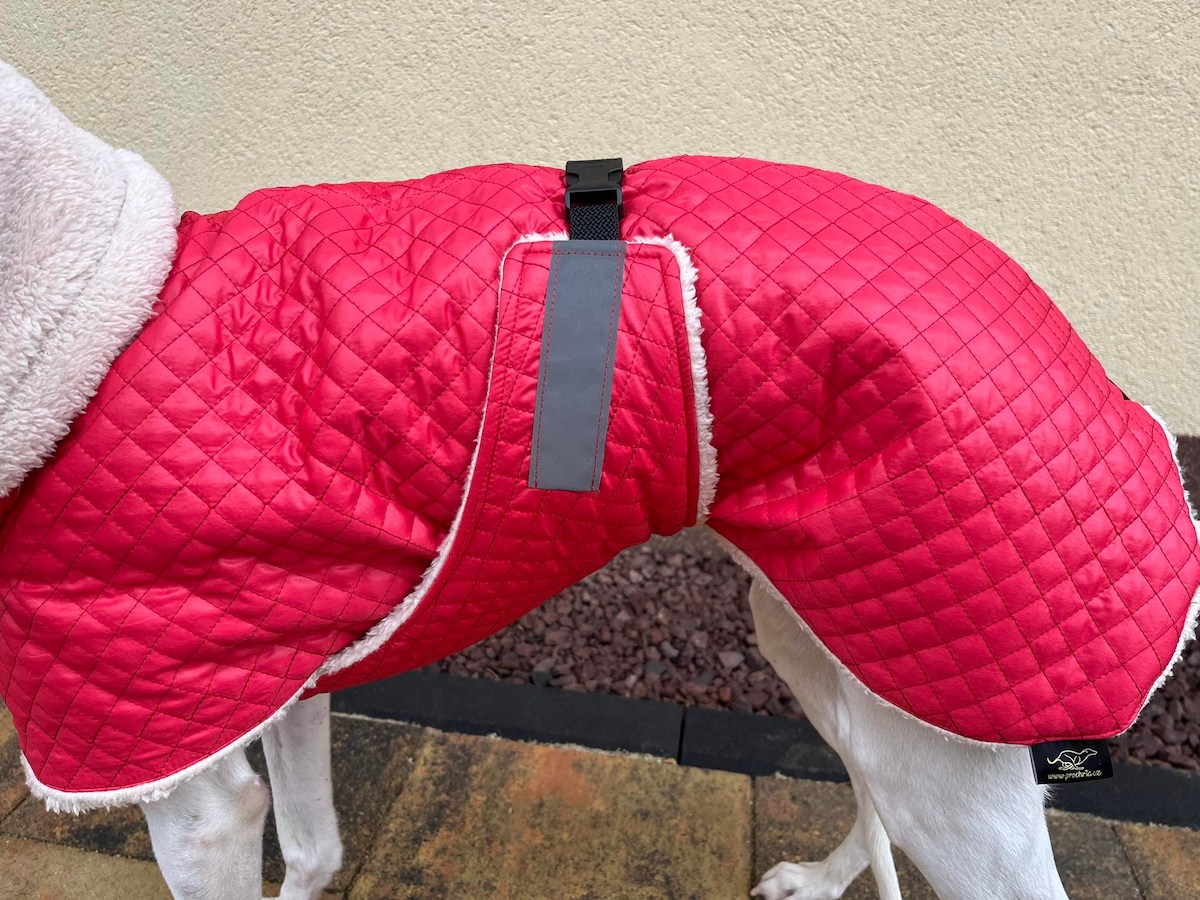 Náhled ProChrta.cz Bunda zimní prošev Red&Beige 50 cm