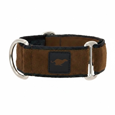 Semišový obojek BROWN