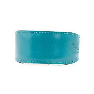 Kožený obojek MAGNIFICO TURQUOISE