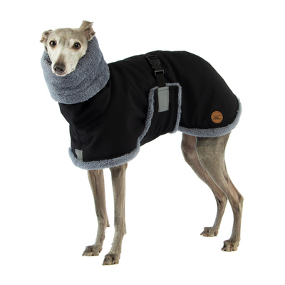 FLUFFY Grey softshell zimní bunda