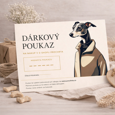 Dárkový poukaz pro chrty – Minimal