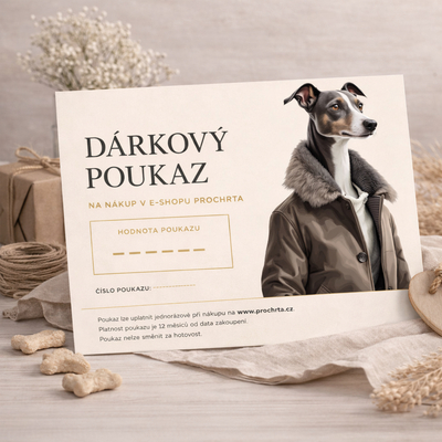 Dárkový poukaz pro chrty – Luxus